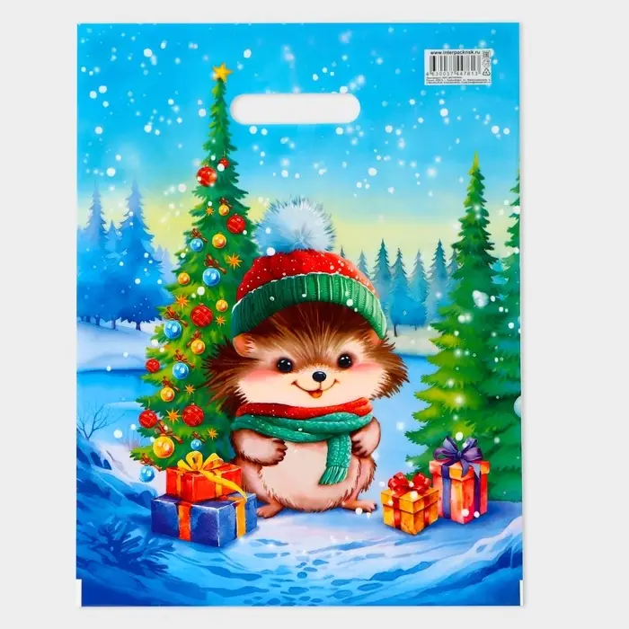 Пакет Пакет "Колючка", полиэтиленовый с вырубной ручкой, 31х40 см.