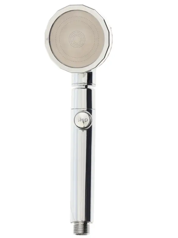 Лейка для душа ZEIN Z0014, пластик/нержавейка, 3 режима, микроскопические точки, цвет хром