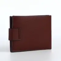 Портмоне мужское &laquo;Бадр&raquo;, 2 отделения, на магните, коричневое