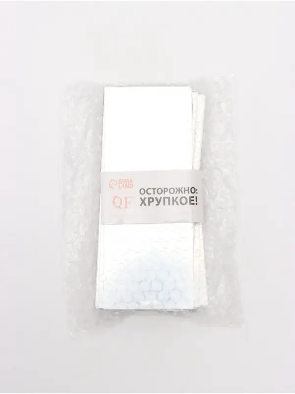Зеркало настенное &laquo;Кирпичики&raquo;, на клеевой основе, акриловое, 18 шт., 15&times;6 см