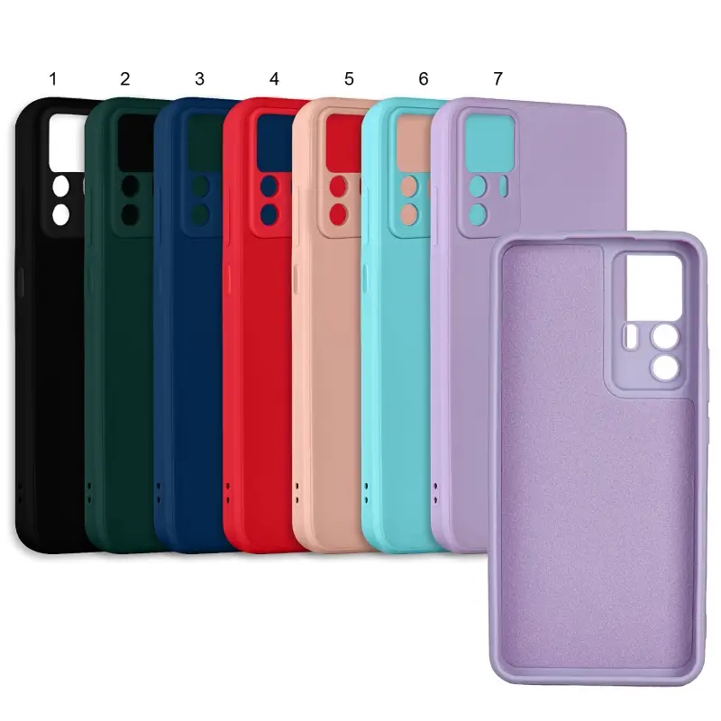 Чехол для Xiaomi 12T цветной силикон