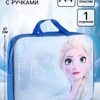 Папка с ручками текстильная А4, 35&times;27&times;10 см, &laquo;Холодное сердце&raquo;