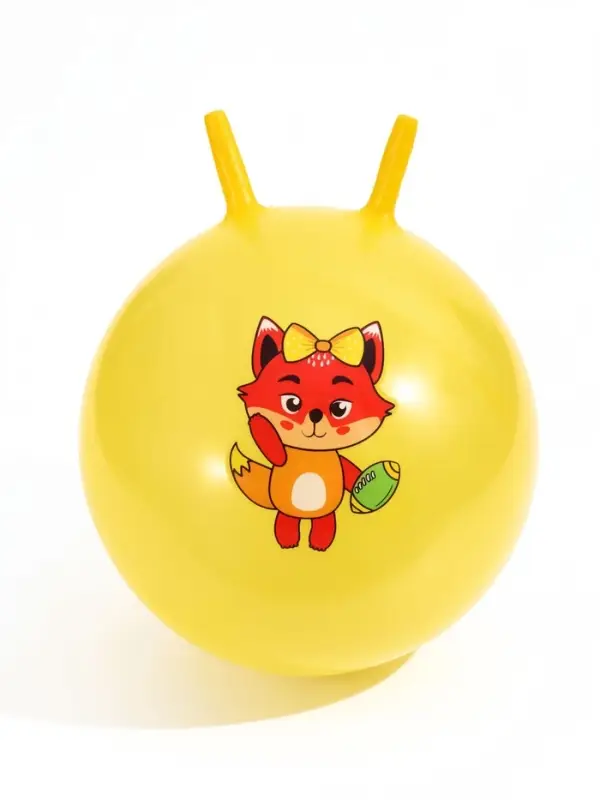 Мяч - прыгун с рожками ONLYTOP, d=55 см, цвет МИКС