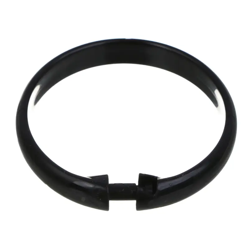 Кольца для шторы в ванную тм VETTA, 12шт, d 4,5 см, пластик, цвет черный