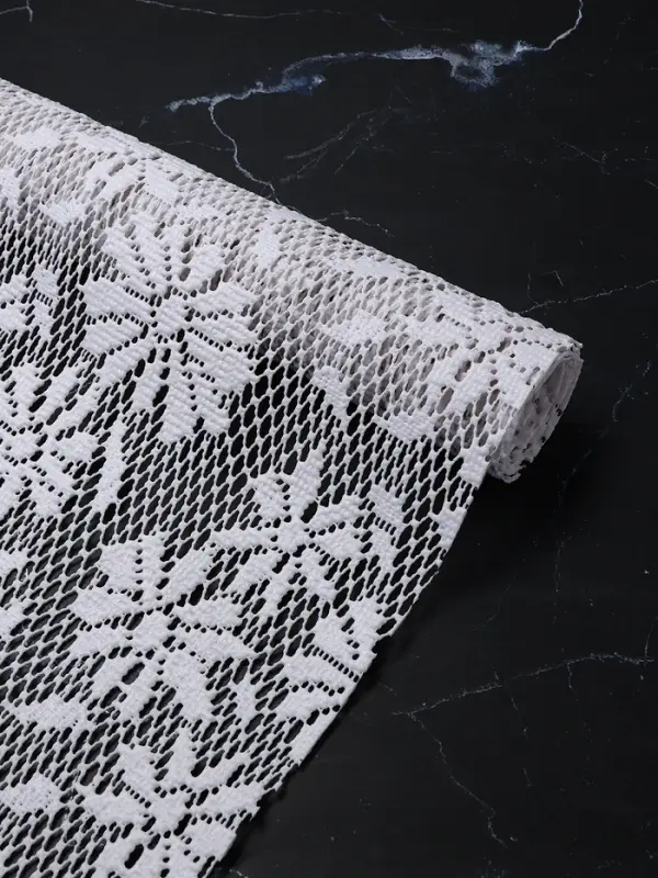 Коврик противоскользящий Доляна &laquo;Цветы&raquo;, 30&times;100 см, белый