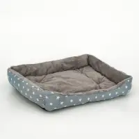 Лежанка для животных &laquo;Звезды&raquo;, 60&times;45&times;15 см, серая