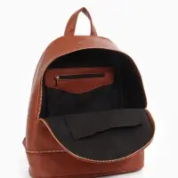 Рюкзак женский на молнии, с карманом, размер 27&times;13.5&times;33 см, коричневый