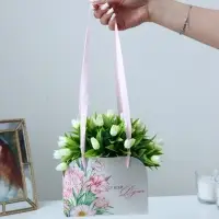 Переноска для цветов складная &laquo;От всей души&raquo;, 17&times;13&times;7 см