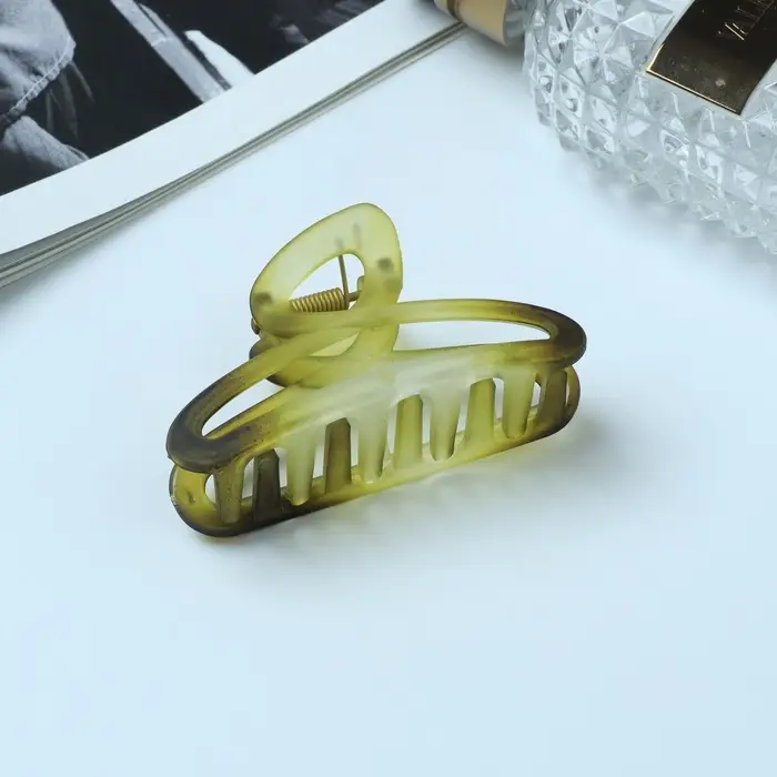 Крабик для волос «Кэнди», матовый петля, 6.5 см, МИКС