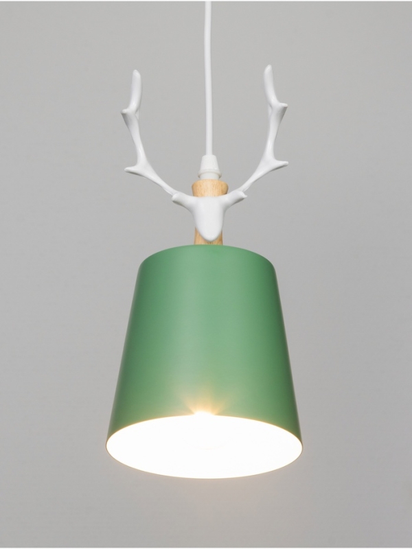Светильник BayerLux Светильник BayerLux "Олень" 1хE27 40Вт зеленый-белый 13х13х100 см