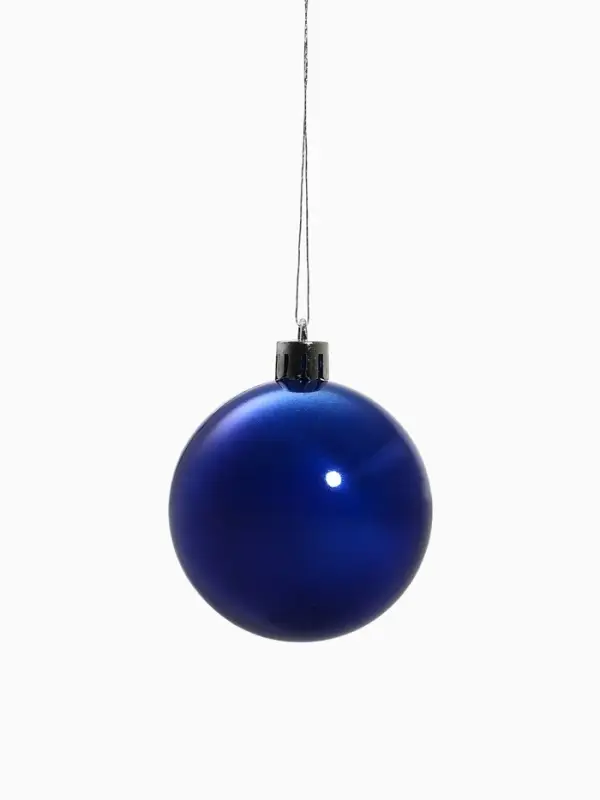Ёлочные игрушки &laquo;Глянец&raquo;, шары новогодние, набор 4 шт., d=6 см, синий