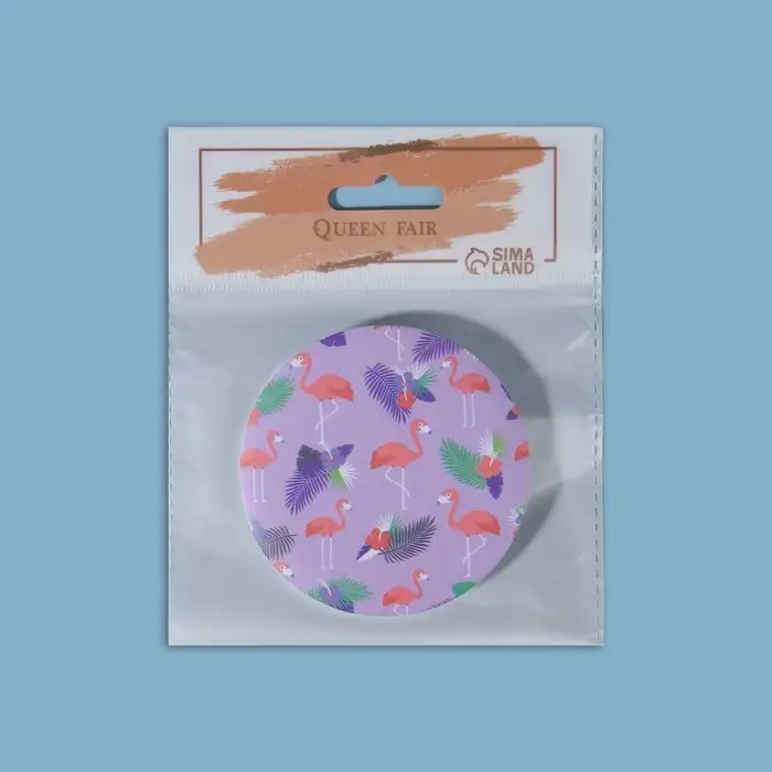 Зеркало складное «Flamingo Love», d = 7,5 см, рисунок МИКС Зеркало складное «Flamingo Love», d = 7,5 см, рисунок МИКС