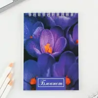 МИКС блокнотов А6, 40 л на гребне, мягкая обложка &laquo;Цветы&raquo;