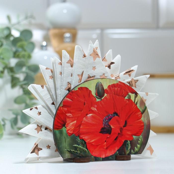 Салфетница Салфетница "Маки" , 13х10х5см