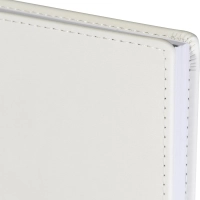 Ежедневник недатированный А5+, 136л, VELVET белый  3-115/23