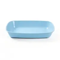 Туалет округлый, 33.5&times;25&times;6 см, без сетки, голубой