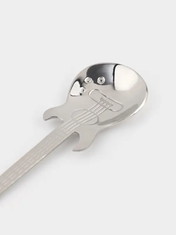 Ложка десертная из нержавеющей стали Magistro &laquo;Гитара&raquo;, длина 12 см, цвет серебряный