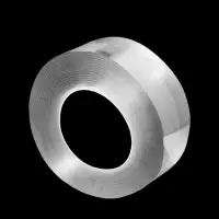 Клейкая нано лента TORSO, прозрачная, двусторонняя, акриловая 15 мм &times; 3 м