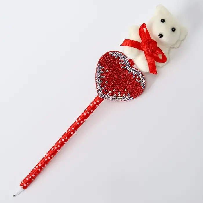 Ручка «Сердце с мишкой», синие чернила Ручка «Сердце с мишкой», синие чернила