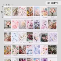 Открытки мини &laquo;Красота&raquo;, набор 35 шт., 8&times;9.5 см