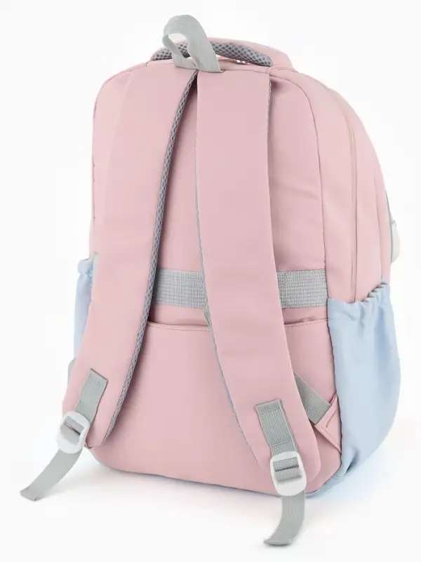 Рюкзак школьный, с кошельком, для девочки, 32&times;14&times;46 см, розовый