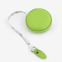 Сантиметровая рулетка портновская, искусственная кожа, 150 см (см/дюймы), зелёная