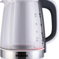 Чайник HYK-G8880 2л. 2200Вт серый-серебристый