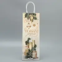 Пакет под бутылку «Шампанское», 13 x 36 x 10 см