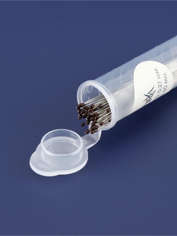 Булавка портновская сталь №00 4см S0,27мм(наб 50шт цена за наб) черн. головка TR Булавка портновская сталь №00 4см S0,27мм(наб 50шт цена за наб) черн. головка TR