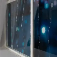 Гирлянда &laquo;Занавес&raquo; 1&times;1 м, роса, IP20, серебристая нить, 100 LED, свечение белое, 12 В