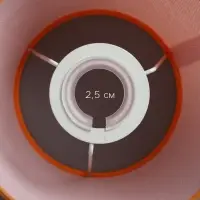 Абажур BayerLux &laquo;Кантри. Рогожка&raquo;, E27 или E14, цвет апельсин, 16&times;16&times;13 см