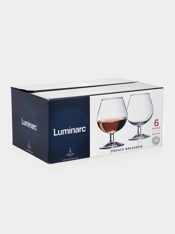 Набор бокалов для коньяка Luminarc French Brasserie, 250 мл, 6 шт., стекло