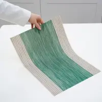 Салфетка сервировочная на стол «Космос», 45×30 см, цвет зелёный