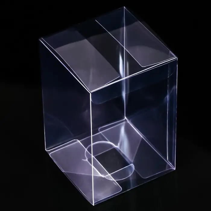 Складная прозрачная коробка из PVC, для упаковки подарков, 8×8×12 см Складная прозрачная коробка из PVC, для упаковки подарков, 8×8×12 см