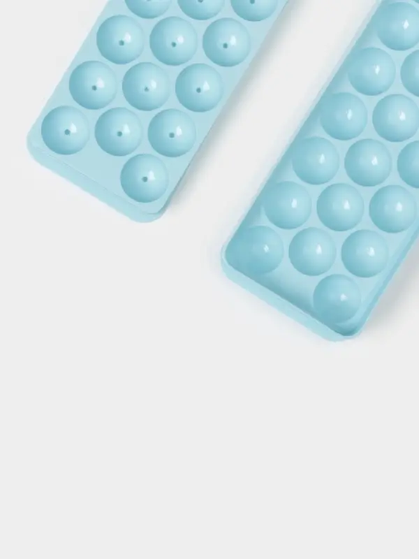Форма для льда &laquo;Шар&raquo;, 20 ячеек, пластик, голубая