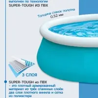 Бассейн надувной Easy Set, 183&times;51 см, от 3 лет, круглый, 28101 INTEX