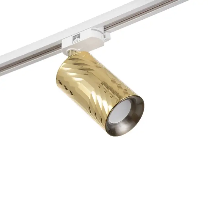 Светильник трековый BayerLux Simple &laquo;Алисер&raquo; GU10, 220 В, 7.5&times;7.5&times;20 см, золото