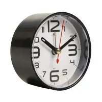 Будильник-часы настольные &laquo;Классика&raquo;, 8&times;8 см, от батарейки АА, чёрный