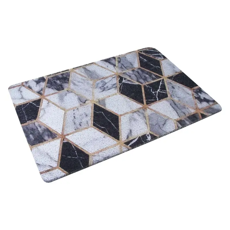 Коврик придверный тм VETTA Print, ПВХ, 44х74 см, 3 дизайна, резиновая подложка