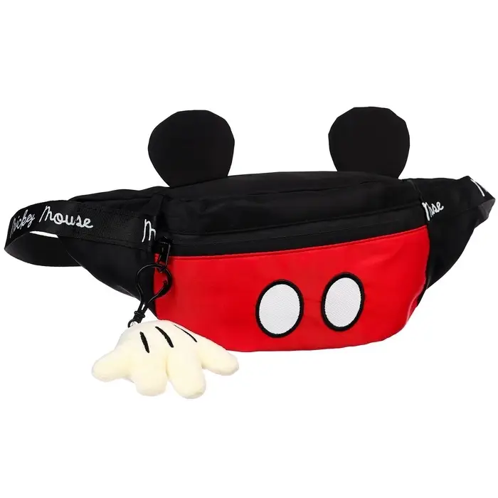 Сумка поясная детская с ушками, 20&times;16&times;5 см, Микки Маус