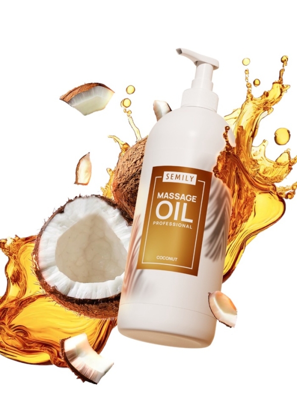 Масло массажное для тела Semily с ароматом кокоса, 500 мл