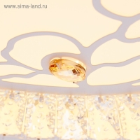 Люстра c ПДУ 661621 LED 90Вт 3 режима 3000-6000К диммер белый 50х50х9 см BayerLux