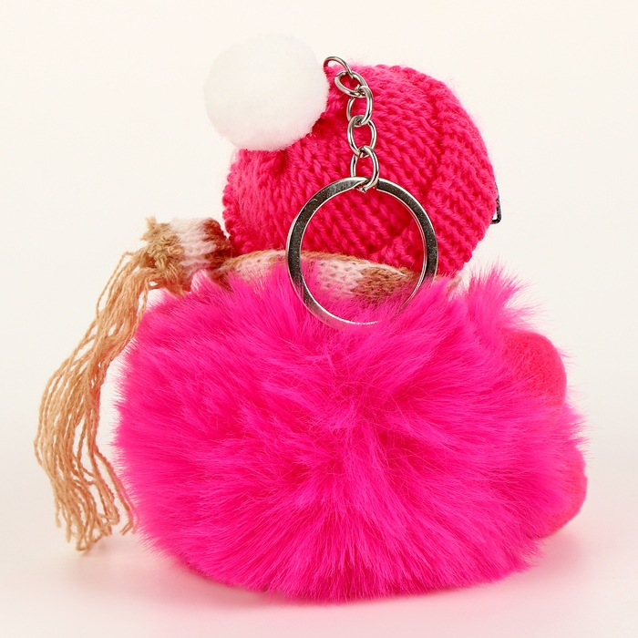 Мягкая игрушка «Зимняя куколка» в очках, на брелоке, 16 см, цвет МИКС Мягкая игрушка «Зимняя куколка» в очках, на брелоке, 16 см, цвет МИКС