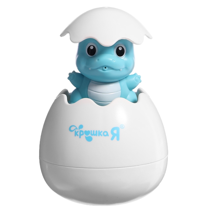 Игрушка для купания в ванной 2 в 1 «Дракон в яйце»: брызгалка, лейка, цвет голубой Игрушка для купания в ванной 2 в 1 «Дракон в яйце»: брызгалка, лейка, цвет голубой