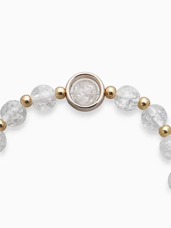 Браслет «Ромашка. Нежность», белый в золоте