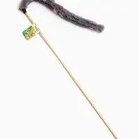 Дразнилка - удочка &laquo;Тканевый червячок&raquo;, серая