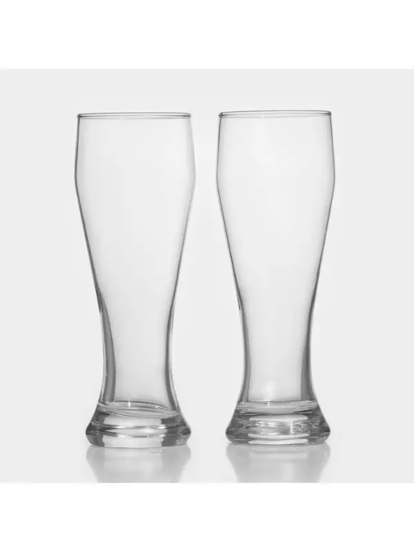 Бокалы для пива Paşabah&ccedil;e Pub, 660 мл, стекло, прозрачные, 2 шт.