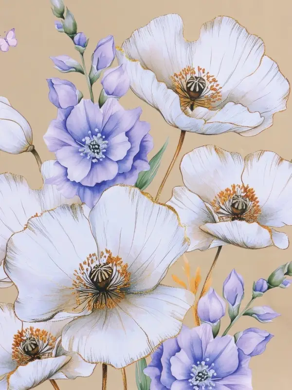 Пакет подарочный ламинированный "Цветочное настроение" 26 х 12 х 32 см