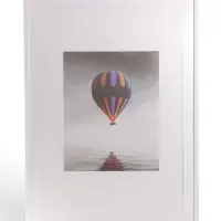 Фоторамка ПВХ на 1 фото Ellis 60&times;90 см, с паспарту, белый (пластиковый экран)