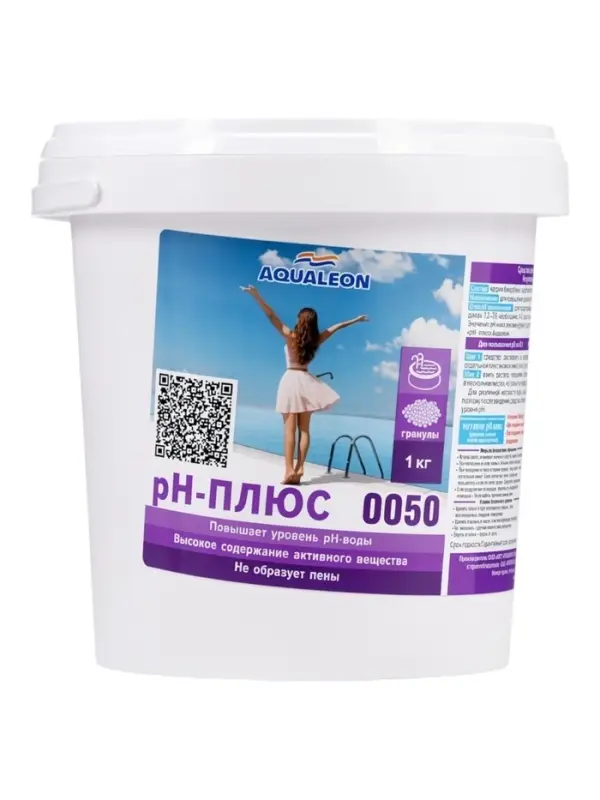 Регулятор pH-плюс Aqualeon гранулы, 1 кг